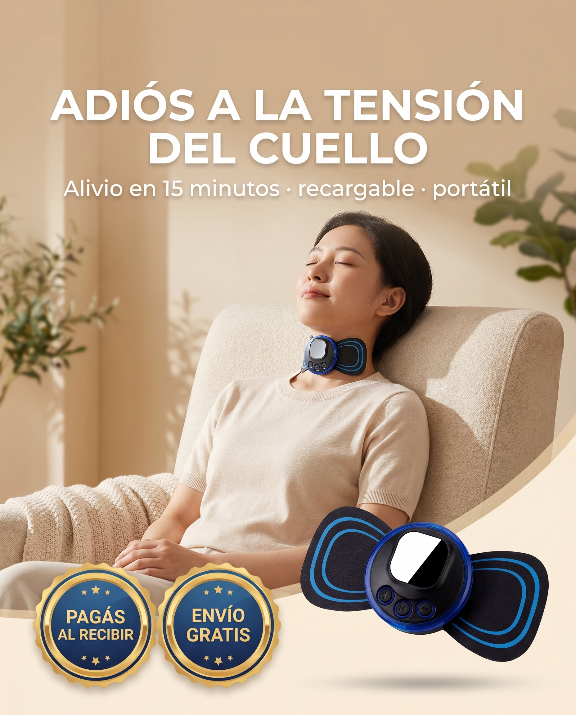 Masajeador Cervical EMS - Adiós a la tensión del cuello